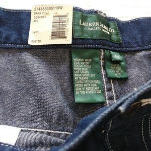 Ralph Lauren dark wash crop jeans 14W